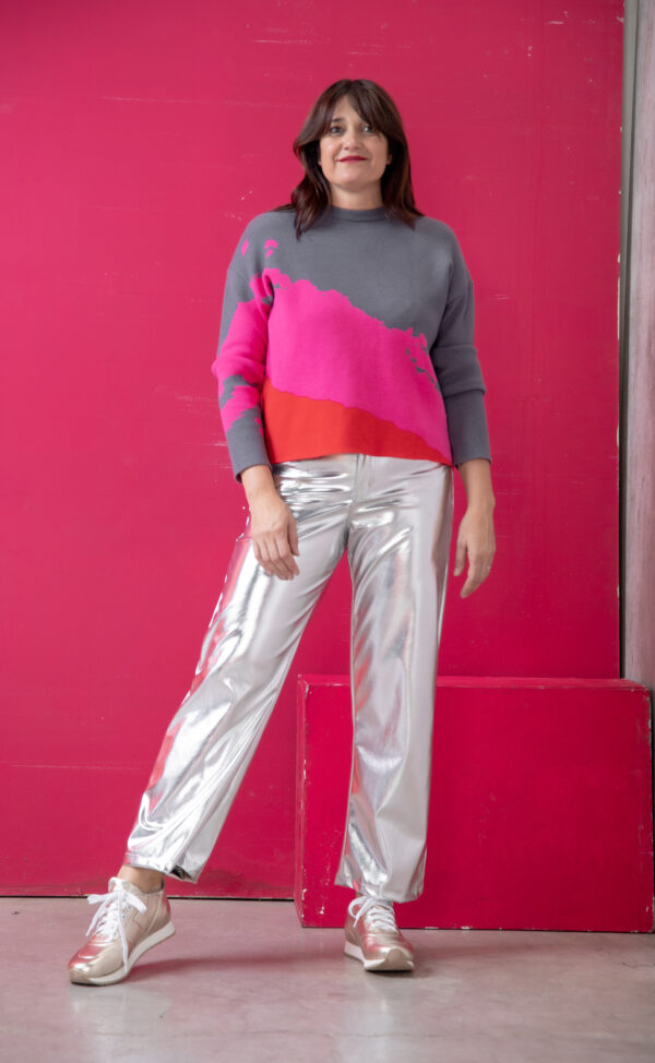 sweter de mujer, tejido suave elastizado, colores vibrantes